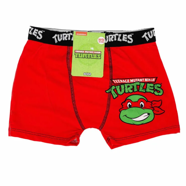NICKELODEON Boxer Tortues Ninja microfibre stretch Enfant ROUGE New