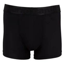 PIERRE CARDIN Boxer uni cotelé en microfibre Homme NOIR Discount