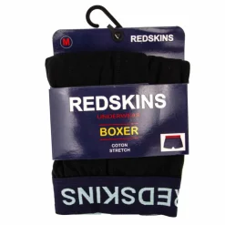 REDSKINS Boxer uni coton stretch Branco Homme NOIR
