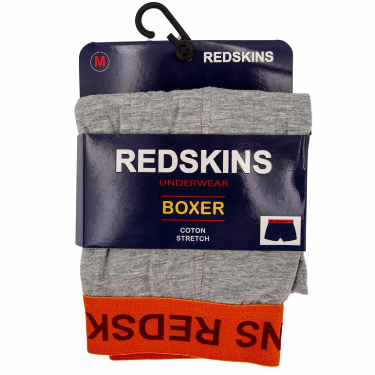 REDSKINS Boxer uni coton stretch Branco Homme GRIS CLAIR Online