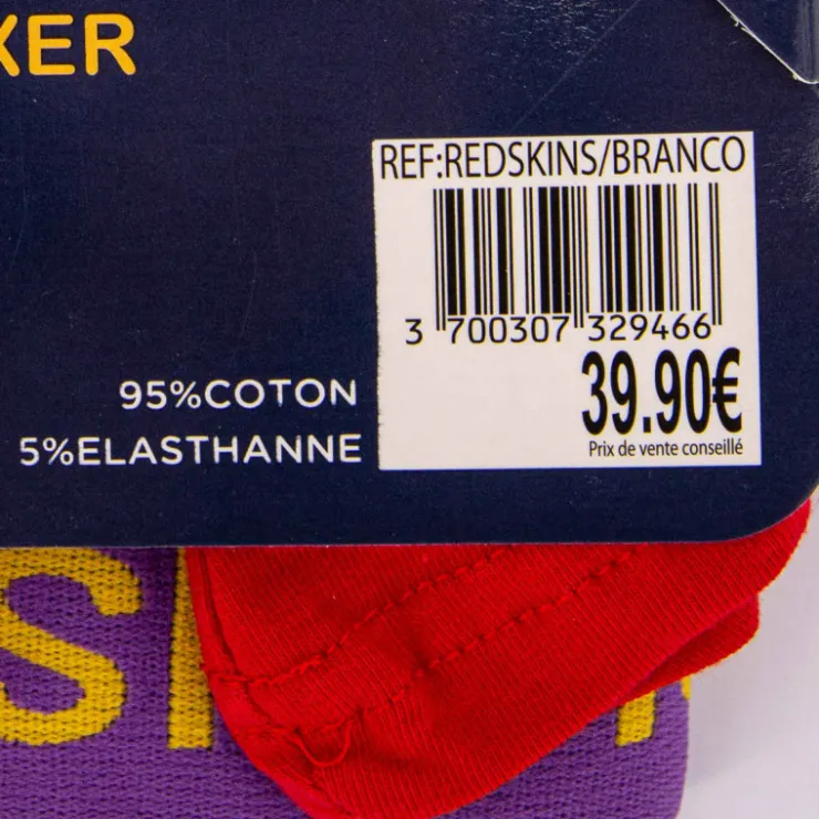 REDSKINS Boxer uni coton stretch Branco Homme GRIS CLAIR Online