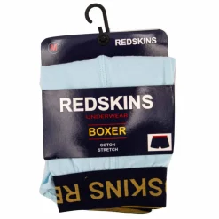REDSKINS Boxer uni coton stretch Branco Homme BLEU CLAIR