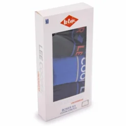 LEE COOPER Boxer uni lot x3 Nathan Homme BLEU Clearance