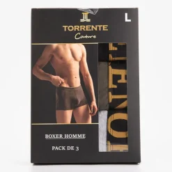 TORRENTE Boxer x3 fancy 26548 Homme KAKI Discount