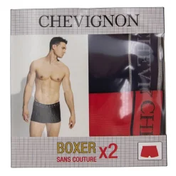 CHEVIGNON Boxer x2 sans couture stretch tom Homme ROUGE Sale