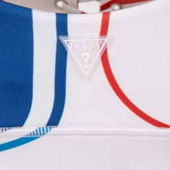 GUESS Brassiere avec lacet imprimé graphique Femme BLANC ECRU Best