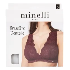MINELLI Brassiere dentelle nima Femme GRIS CLAIR Outlet