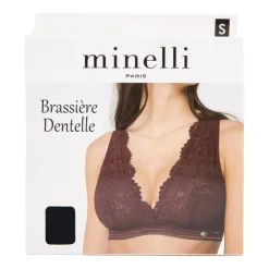MINELLI Brassiere dentelle nima Femme NOIR Discount