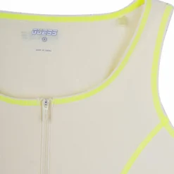 GUESS Brassiere structuré liseré coloré avec fermeture éclair Femme JAUNE New