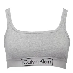 CALVIN KLEIN Brassière coton gris chiné Femme GRIS CLAIR Online