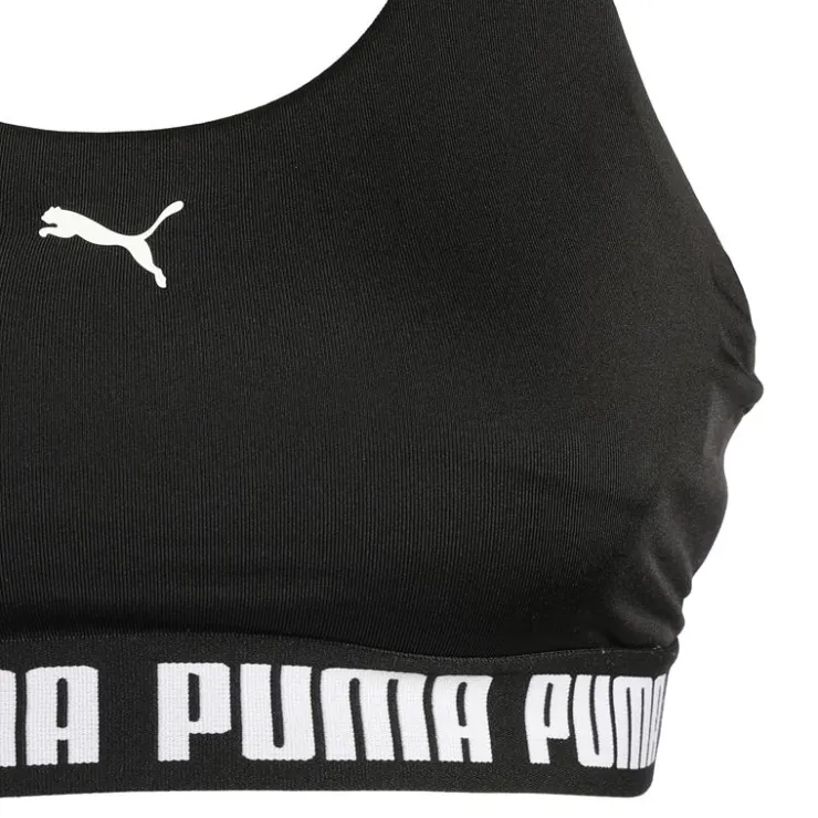 PUMA Brassière mid impact feel it dos croisé Femme NOIR Best