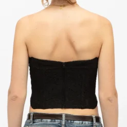 LA PETITE ETOILE Bustier à dentelle tully Femme NOIR