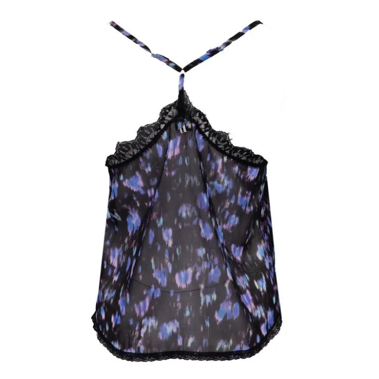 DIXIE Caraco à bretelles nero rahvvia avec dentelle Femme NOIR Sale