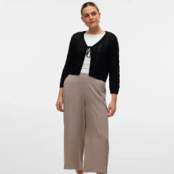 VERO MODA Cardigan Verena birch brodé à nouer Femme NOIR Best