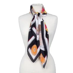 TORRENTE Carré toucher soie imprimé costume d'époque 90x90cm Femme BLANC ECRU Online