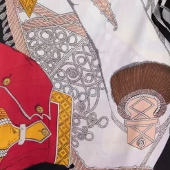 TORRENTE Carré toucher soie imprimé costume d'époque 90x90cm Femme BLANC ECRU Online