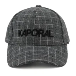KAPORAL Casquette à carreaux style prince de galles en feutre Homme GRIS Clearance