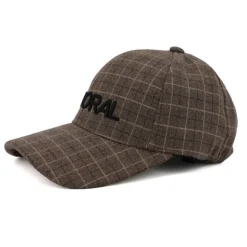 KAPORAL Casquette à carreaux style prince de galles en feutre Homme MARRON CLAIR New