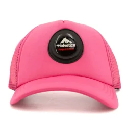 HELVETICA Casquette Aaron logo sous bulle Homme ROSE