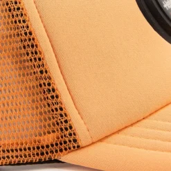 HELVETICA Casquette Aaron logo sous bulle Homme ORANGE New