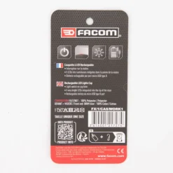 FACOM Casquette de travail avec lampe intégrée Homme NOIR Outlet