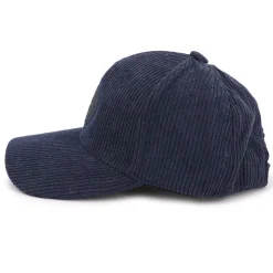 BILL TORNADE Casquette en tissu côtelé avec logo blason Homme BLEU FONCE Online
