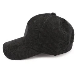BILL TORNADE Casquette en tissu côtelé avec logo blason Homme NOIR Clearance