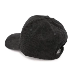 BILL TORNADE Casquette en tissu côtelé avec logo blason Homme NOIR Clearance