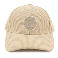 BILL TORNADE Casquette en tissu côtelé avec logo blason Homme BEIGE Hot