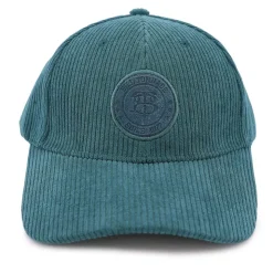 BILL TORNADE Casquette en tissu côtelé avec logo blason Homme VERT FONCE Outlet