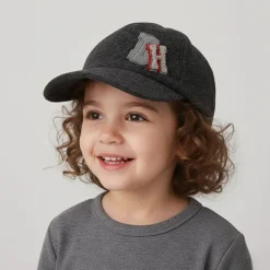 DANIEL HECHTER Casquette feutrée avec logo stylisé fausse fourrure et brodé Enfant GRIS FONCE Discount