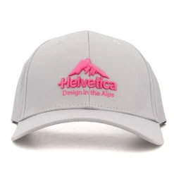 HELVETICA Casquette logo brodé coloré window Homme GRIS CLAIR New