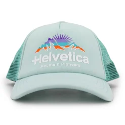 HELVETICA Casquette Trucker Elio Mixte VERT CLAIR Discount