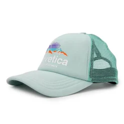 HELVETICA Casquette Trucker Elio Mixte VERT CLAIR Discount
