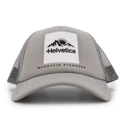 HELVETICA Casquette Trucker Minos Mixte GRIS CLAIR Discount