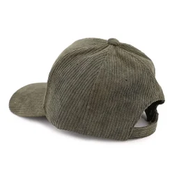 BILL TORNADE Casquette velours cotelé logo brodé Homme KAKI New