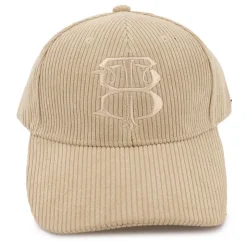 BILL TORNADE Casquette velours cotelé logo brodé Homme BEIGE Sale