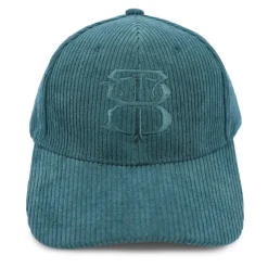 BILL TORNADE Casquette velours cotelé logo brodé Homme VERT FONCE Best