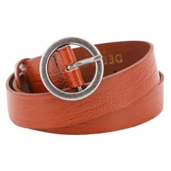 DEELUXE 74 Ceinture cuir grainé Candice boucle argenté Femme MARRON Best