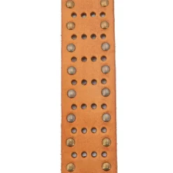 CHIKY BOOM Ceinture cuir grande largeur Homme MARRON CLAIR New