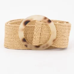 DEELUXE 74 Ceinture fania en fibres naturelles Femme BEIGE Sale