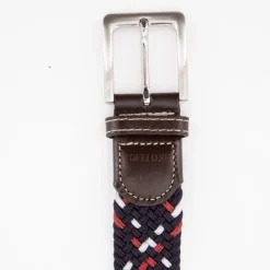 DEELUXE 74 Ceinture navy colorado en tissu boucle argentée Homme BLEU FONCE Outlet