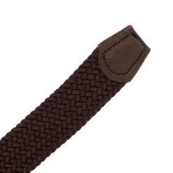 DOCKERS Ceinture tressée cuir avec boucle argenté Homme MARRON FONCE Best