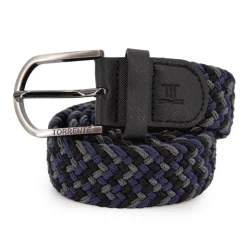 TORRENTE Ceinture tressée en tissu Homme BLEU FONCE New