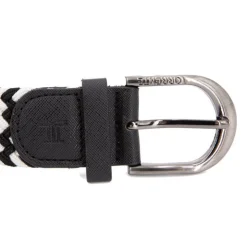 TORRENTE Ceinture tressée en tissu Homme NOIR New