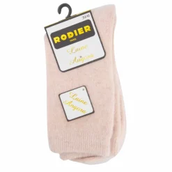 RODIER Chaussette angora cindelle Femme ROSE CLAIR Sale