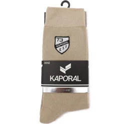 KAPORAL Chaussette avec ecusson Homme BEIGE Clearance