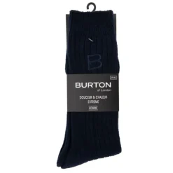 BURTON OF LONDON Chaussette douceur ernesto Homme BLEU FONCE