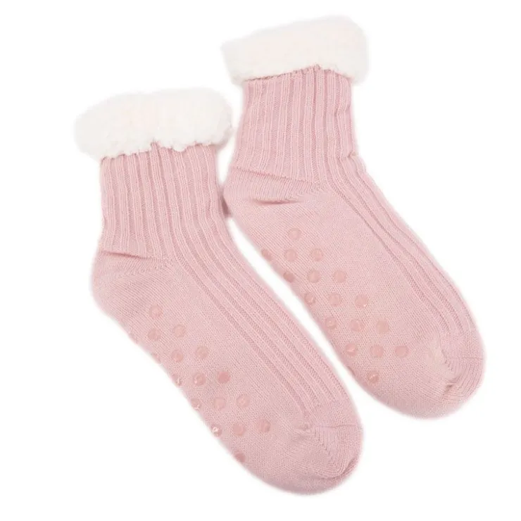 BURTON OF LONDON Chaussette Fourrée Antidérapante Diara 36/38 - 39/41 Femme ROSE Best
