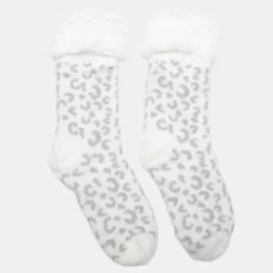 LES PETITES...PARIS Chaussette fourre diama Femme BLANC Hot